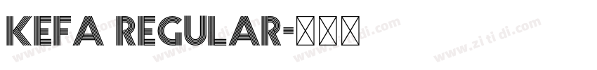 kefa regular字体转换